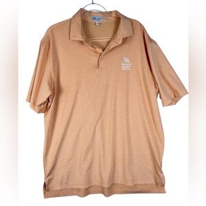 Peter Millar summer comfort Waldorf Astoria polo shirt size XL preowned